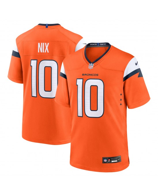 Bo Nix Denver Broncos Nike Spieler-Spieler Trikot – Orange