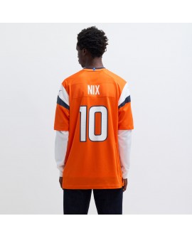 Bo Nix Denver Broncos Nike Spieler-Spieler Trikot – Orange