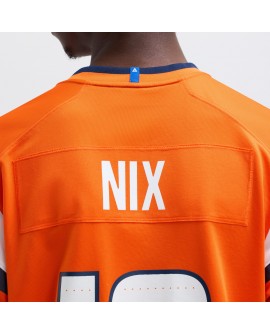 Bo Nix Denver Broncos Nike Spieler-Spieler Trikot – Orange
