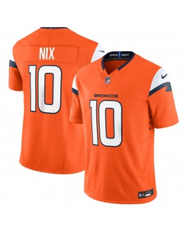 Bo Nix Denver Broncos Nike Vapor F.U.S.E. Limitiertes Trikot – Orange