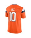Bo Nix Denver Broncos Nike Vapor F.U.S.E. Limitiertes Trikot – Orange