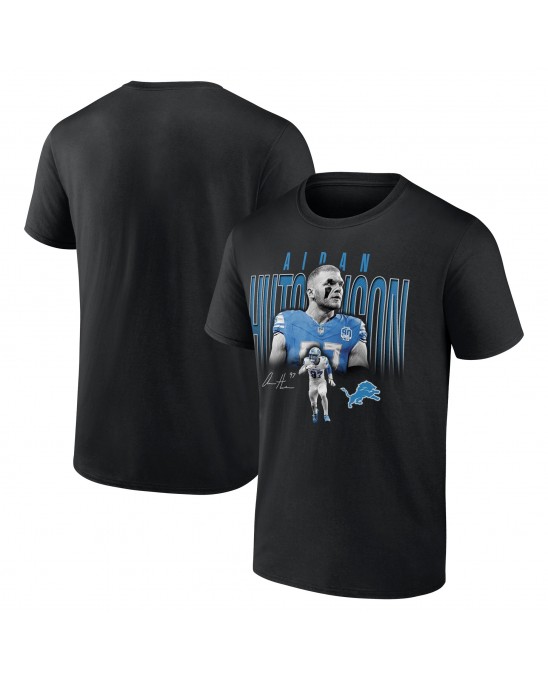 Aidan Hutchinson Detroit Lions Humble Shadow Spieler T-Shirt – Schwarz