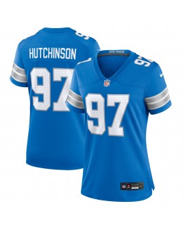 Aidan Hutchinson Detroit Lions Nike Damen-Spieler Trikot – Blau