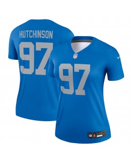 Aidan Hutchinson Detroit Lions Nike Alternate Legend Spieler Performance-Oberteil für Damen – Blau