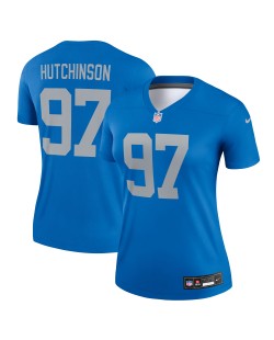 Aidan Hutchinson Detroit Lions Nike Alternate Legend Spieler Performance-Oberteil für Damen – Blau