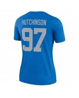 Aidan Hutchinson Detroit Lions Nike Alternate Legend Spieler Performance-Oberteil für Damen – Blau