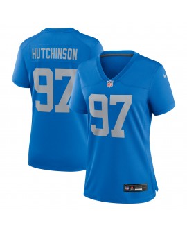 Aidan Hutchinson Detroit Lions Nike Damen-Ausweichtrikot – Blau