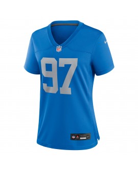 Aidan Hutchinson Detroit Lions Nike Damen-Ausweichtrikot – Blau