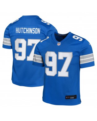 Aidan Hutchinson Detroit Lions Nike Jugend-Spieler Trikot – Blau