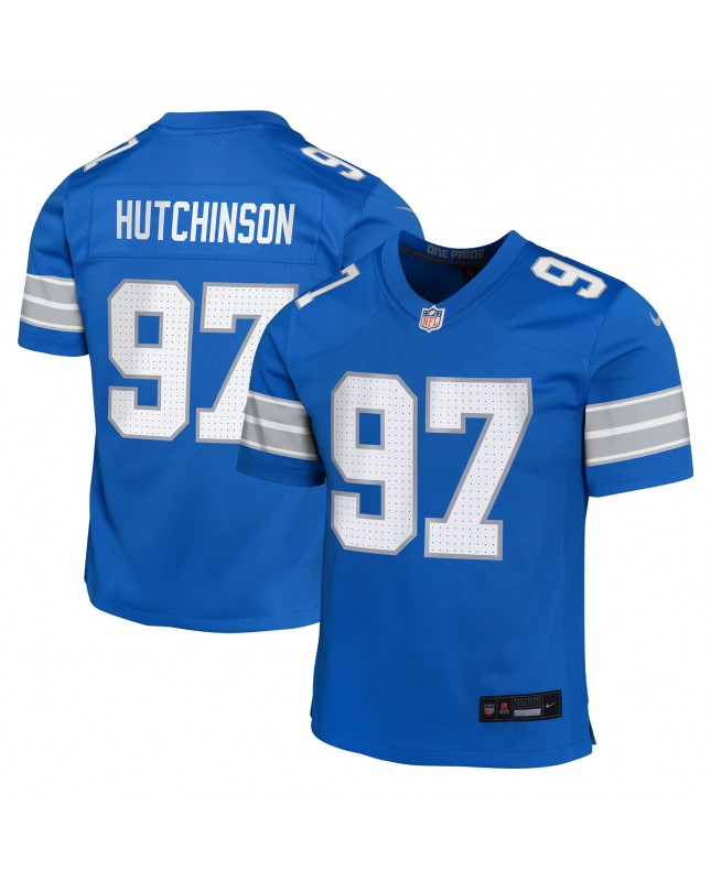 Aidan Hutchinson Detroit Lions Nike Jugend-Spieler Trikot – Blau