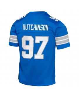 Aidan Hutchinson Detroit Lions Nike Jugend-Spieler Trikot – Blau