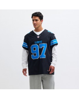 Aidan Hutchinson Detroit Lions Nike Alternate Vapor F.U.S.E. Elite-Trikot – Schwarz