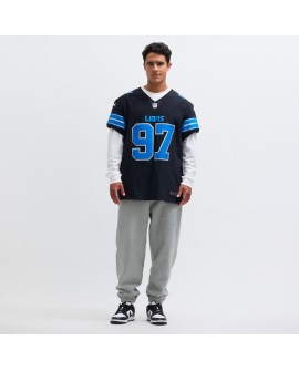 Aidan Hutchinson Detroit Lions Nike Alternate Vapor F.U.S.E. Elite-Trikot – Schwarz