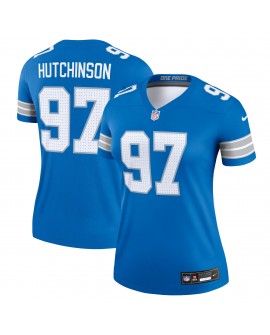 Aidan Hutchinson Detroit Lions Nike Damen-Legend-Spieler-Performance-Oberteil – Blau