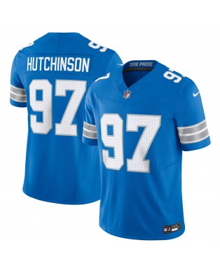 Aidan Hutchinson Detroit Lions Nike Team Vapor F.U.S.E. Limitiertes Trikot – Blau