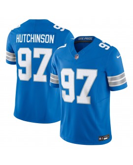 Aidan Hutchinson Detroit Lions Nike Team Vapor F.U.S.E. Limitiertes Trikot – Blau