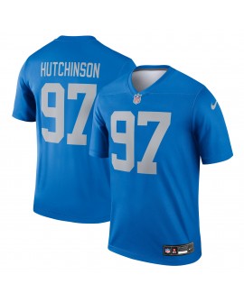 Aidan Hutchinson Detroit Lions Nike Legend Spieler Performance Top – Blau