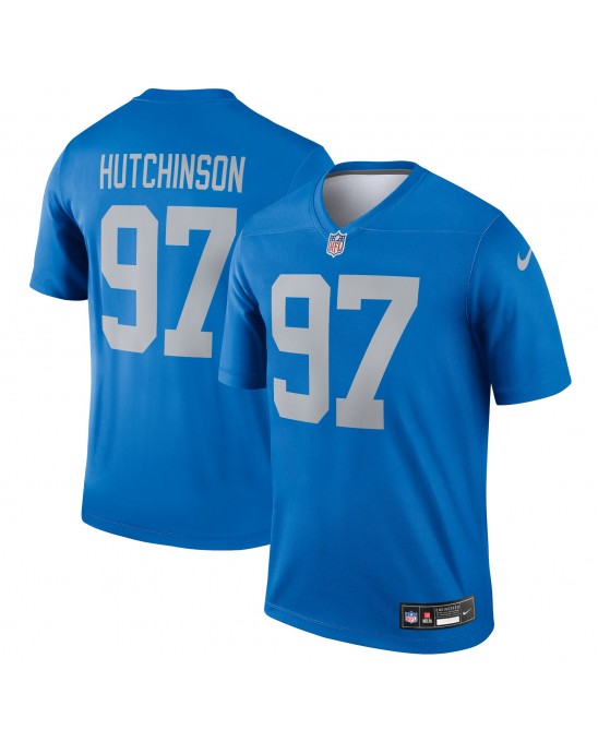 Aidan Hutchinson Detroit Lions Nike Legend Spieler Performance Top – Blau