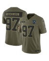 Aidan Hutchinson Detroit Lions Nike 2025 Salute to Service Limited Trikot – Olivgrün