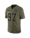 Aidan Hutchinson Detroit Lions Nike 2025 Salute to Service Limited Trikot – Olivgrün