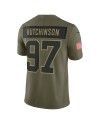 Aidan Hutchinson Detroit Lions Nike 2025 Salute to Service Limited Trikot – Olivgrün