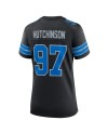 Aidan Hutchinson Detroit Lions Nike Damen-Ausweichtrikot für das 2. Spiel – Schwarz