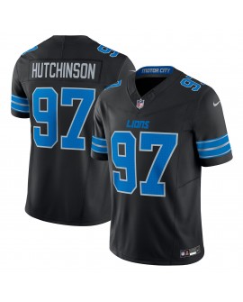 Aidan Hutchinson Detroit Lions Nike 2nd Alternate Vapor F.U.S.E. Limitiertes Trikot – Schwarz