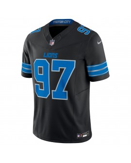 Aidan Hutchinson Detroit Lions Nike 2nd Alternate Vapor F.U.S.E. Limitiertes Trikot – Schwarz