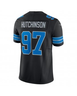 Aidan Hutchinson Detroit Lions Nike 2nd Alternate Vapor F.U.S.E. Limitiertes Trikot – Schwarz