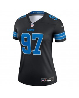 Aidan Hutchinson Detroit Lions Nike Alternate Legend Spieler Performance-Oberteil für Damen – Schwarz