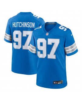 Aidan Hutchinson Detroit Lions Nike Spieler Trikot – Blau