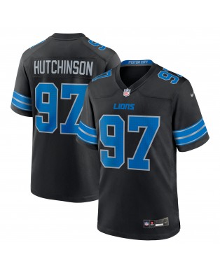 Aidan Hutchinson Detroit Lions Nike 2. Ausweichtrikot – Schwarz
