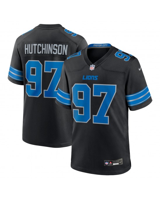 Aidan Hutchinson Detroit Lions Nike 2. Ausweichtrikot – Schwarz