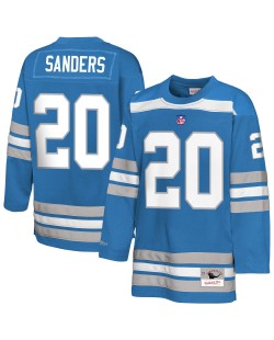 Barry Sanders Detroit Lions Mitchell & Ness Jugend-Hockey-Modetrikot – Blau