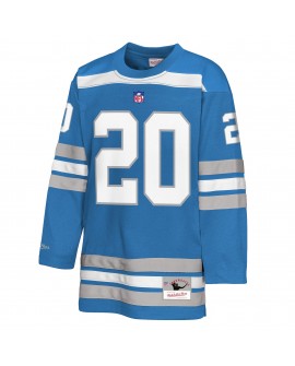 Barry Sanders Detroit Lions Mitchell & Ness Jugend-Hockey-Modetrikot – Blau