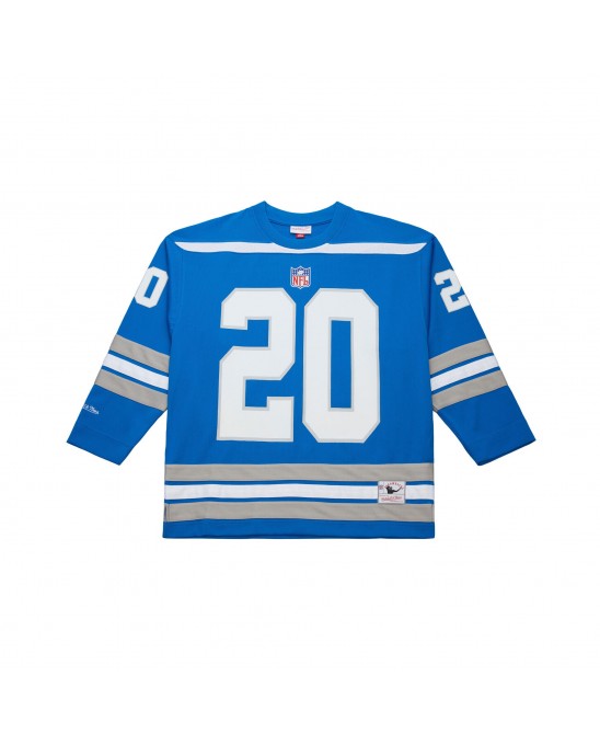 Barry Sanders Detroit Lions Mitchell & Ness Maxxed Out Fashion Hockey-Trikot – Blau