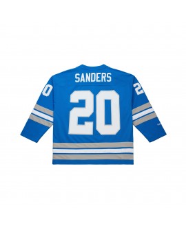 Barry Sanders Detroit Lions Mitchell & Ness Maxxed Out Fashion Hockey-Trikot – Blau