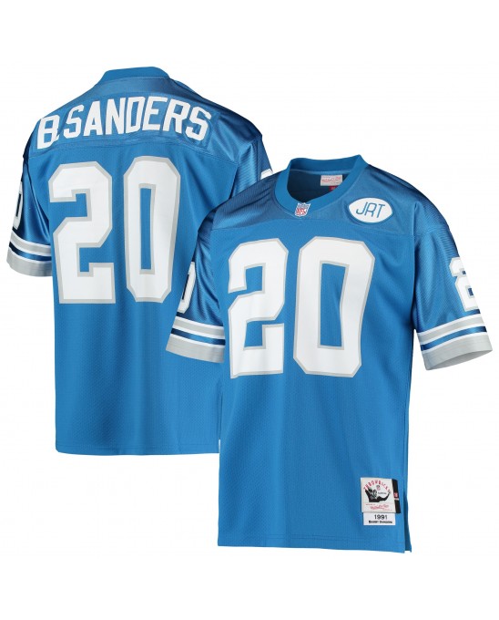 Barry Sanders Detroit Lions 1991 Mitchell & Ness Authentic Throwback-Spielertrikot im Ruhestand – Blau