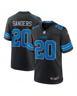 Barry Sanders Detroit Lions Nike 2nd Alternate Ruhestandsspieler-Spieler Trikot – Schwarz