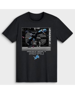 Amon-Ra St. Brown & Jahmyr Gibbs Detroit Lions NFL Flash Features Week 7 T-Shirt – Schwarz