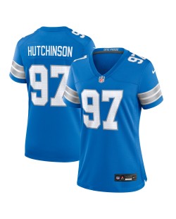 Aidan Hutchinson Detroit Lions Nike Damen-Spieler Trikot – Blau