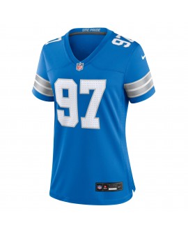 Aidan Hutchinson Detroit Lions Nike Damen-Spieler Trikot – Blau