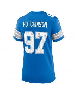 Aidan Hutchinson Detroit Lions Nike Damen-Spieler Trikot – Blau
