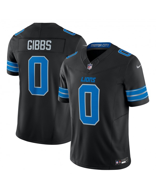Jahmyr Gibbs Detroit Lions Nike 2nd Alternate Vapor F.U.S.E. Limitiertes Trikot – Schwarz