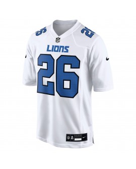 Jahmyr Gibbs Detroit Lions Nike Tundra Fashion Trikot – Weiß