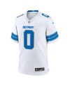 Jahmyr Gibbs Detroit Lions Nike Spiele-Trikot – Weiß