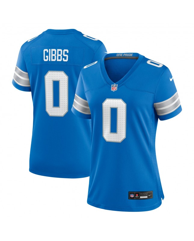 Jahmyr Gibbs Detroit Lions Nike Spiele-Trikot für Damen – Blau