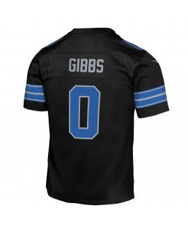 Jahmyr Gibbs Detroit Lions Nike Jugend-Spieler Trikot – Schwarz