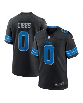 Jahmyr Gibbs Detroit Lions Nike 2. Alternate-Game-Spiele-Trikot – Schwarz