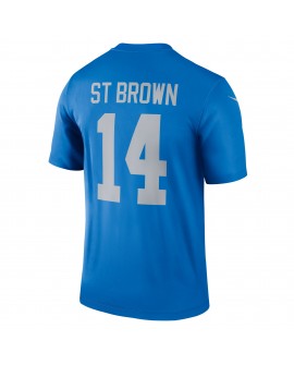 Amon-Ra St. Brown Detroit Lions Nike Legend Spieler Performance Top – Blau